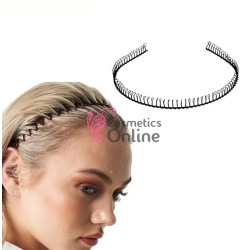 Bentita deosebita pentru par metalica Cod MTR01BB Neagra